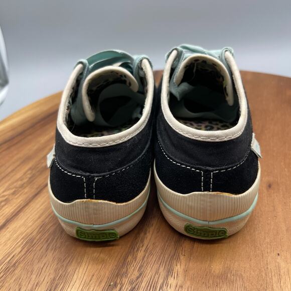 Simple Shoes Womens Size 8 Black Casual Comfort Walking Animal Print Sneakers - Picture 4 of 8